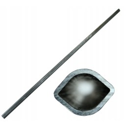Išorinis citrininis vamzdis 30x39 3mm ilgis 144 4 cm