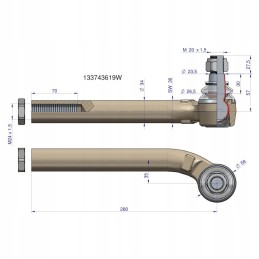 Jungtinis strypo galas kairysis john deere korpusas steyr