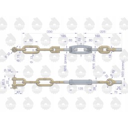 C 360 šoninė grandinė originali Ursus