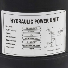 Hidraulinis blokas 2 5kw 5l maitinimo bloko kištukas sniego valymas