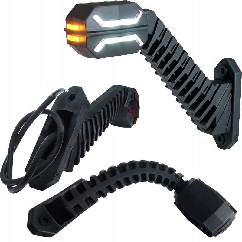 Dešinysis gabaritinis žibintas ant priekabos strėlės