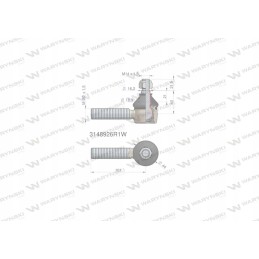 Vairo jungtis 101mm m20x1 5 3148926r1 waryn