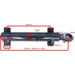 Hidraulinis cilindras smt7 yra 63x36x320 l 574mm