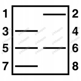 Valytuvo jungiklis 42x22mm, 3 padėtys