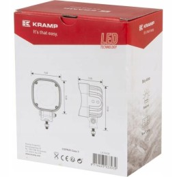 Halogeninė LED darbo lempa 25w 3000lm kvadratinis krampas