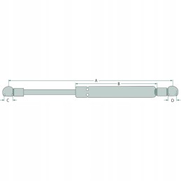 Dujinė pavara durims nh tn 55d 70v 44910474