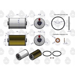 Kuro filtro įdėklų komplektas c330 c360 originalus