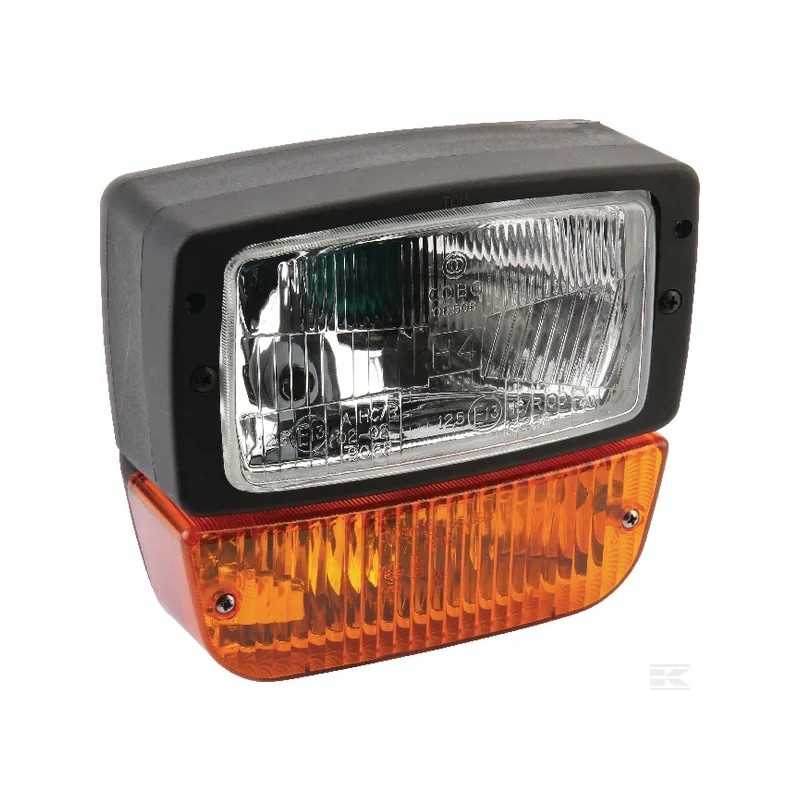 Dešinysis kvadratinis žibintas su indikatoriumi