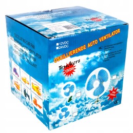 Universalus 12v besisukantis ventiliatorius