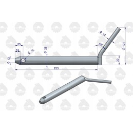 Apatinis kablio kaištis ursus c 360 c 330 46676040