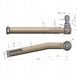 Jungtis, strypo galas, kairysis Fendt F716300100010