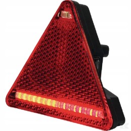 LED galinis kombinuotas žibintas, kairysis, trikampis, 12 24v