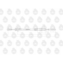 Stabdžių trosas l 830mm c 330m originalus Ursus