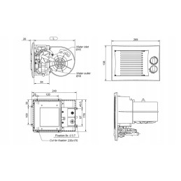 Arizona 600 šildytuvas su 12v valdymo pultu