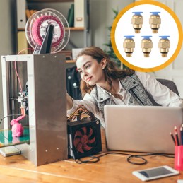 5 vnt pc4 pneumatinė tiesi jungtis 4 mm išoriniam skersmeniui