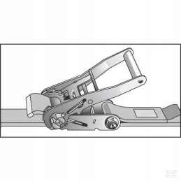 Transportavimo diržas 50a kramp komplektas 5 cm 9 m