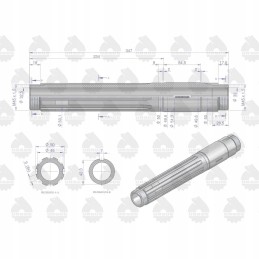 Pavarų dėžės tarpinis velenas c 330m originalus