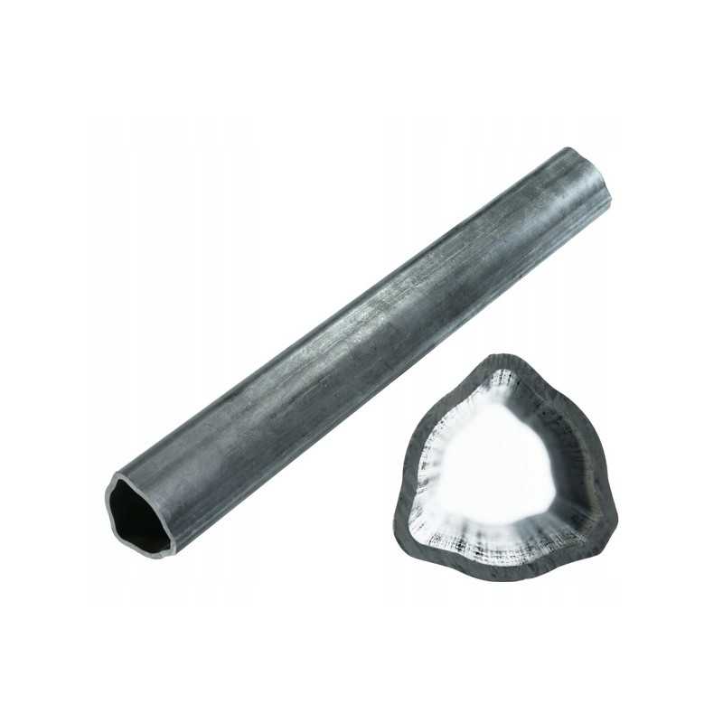 Išorinis ir vidinis trikampis vamzdis 54x4mm ilgio