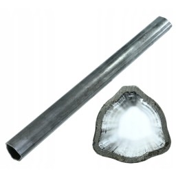 Išorinis ir vidinis trikampis vamzdis 54x4mm ilgio