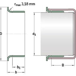 Speedi sleeve auksinė oe49 23 mm regeneracinė rankovė