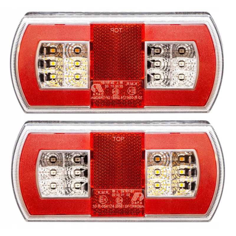 LED priekabos kombinuotas galinis žibintas, pora