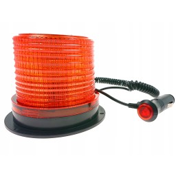 Oranžinė blykstės lemputė gaidys 12v 24v led mag