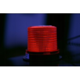 Oranžinė blykstės lemputė gaidys 12v 24v led mag