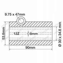 Veleno jungtis oe 30 34 6 x 53 8 x 90 mm su 12