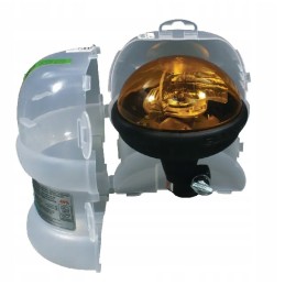 Blykstės lemputė 21w 12 24v, sumontuota ant ell laikiklio