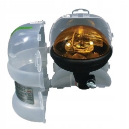 Blykstės lemputė 21w 12 24v, sumontuota ant ell laikiklio