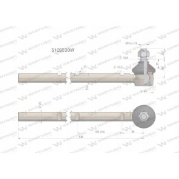 Vairo jungtis 6 įpjovos 5109530 Warynski