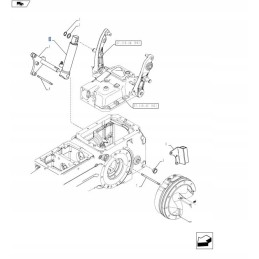 Papildoma pavara new holland t4 t5 t5000 case jx
