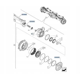 Atvirkštinis kairysis New Holland T5 dėklas Farmall JX 478050