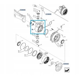 Atvirkštinis kairysis New Holland T5 dėklas Farmall JX 478050