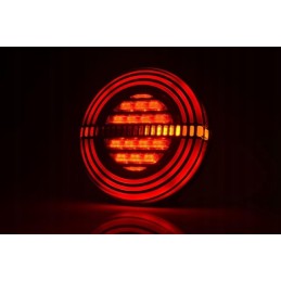 Integruotas apvalus LED galinis žibintas, 12v