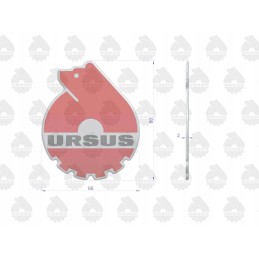 Emblemos lipdukas išgaubtas 3D W3 originalus Ursus sp