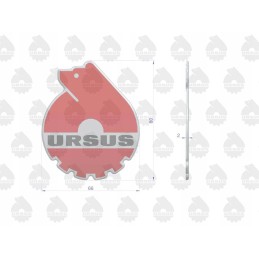 Emblemos lipdukas išgaubtas 3D W3 originalus Ursus sp
