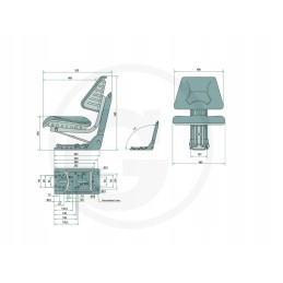 Ursus amort juodos plastikinės sėdynės