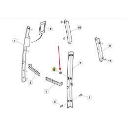7700063853 kabinos tvirtinimo dangtelis