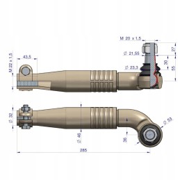 Jungtis, kairysis strypo galas, john deere al110957