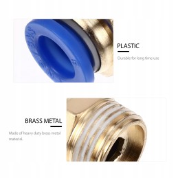 Žalvarinės žarnų jungiamosios detalės, srieginio vamzdžio adapteris, 10 vnt