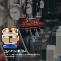 Pneumatinės žalvarinės žarnos jungiamosios detalės, 10 vnt