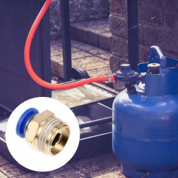 Pneumatinės žalvarinės žarnos jungiamosios detalės, 10 vnt