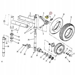 Priekinio sparno tvirtinimo kronšteinas, skirtas c 360 c