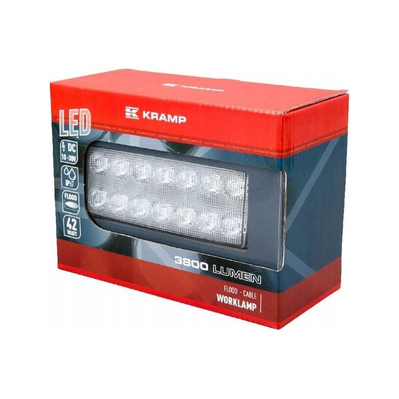 Kvadratinė LED darbo lempa 42w 3800lm