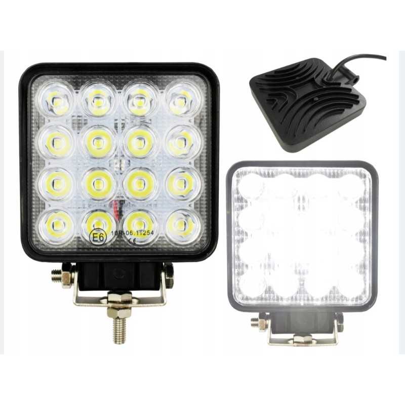 Lempa 16 LED halogeninis darbinis prožektorius 48w 12v 24v