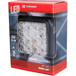 La10024 kvadratinė LED darbinė lempa 25w kramp