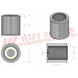 Hidraulinės alyvos filtras hifi filtras sh 60001