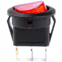 Amio 03086 apvalus jungiklis su raudonu