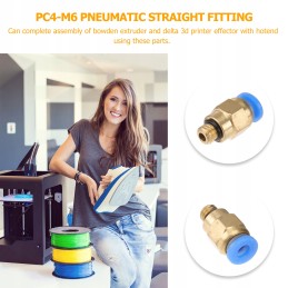 5 vnt pc4 pneumatinė tiesi jungtis 4 mm